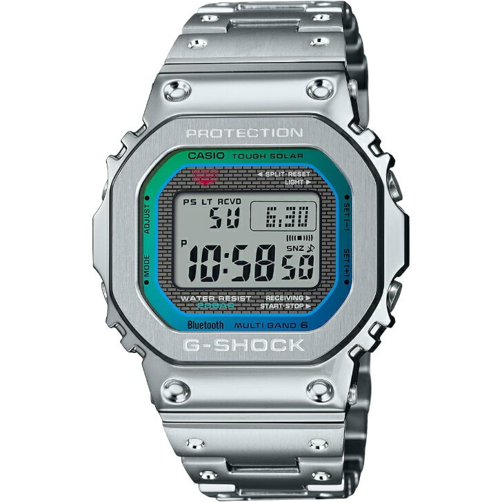 楽天OLD　POWER【国内正規品】[カシオ] CASIO G-SHOCK カシオ ジーショック 腕時計 Bluetooth搭載 フルメタル 電波ソーラー GMW-B5000PC-1JF メンズ シルバー