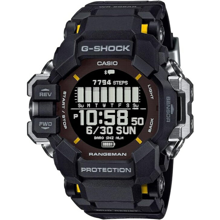  腕時計CASIO G-SHOCK カシオ ジーショック RANGMAN  GPS 心拍計 Bluetooth搭載 バイオマスプラスチック採用 GPR-H1000-1JR メンズ ブラック