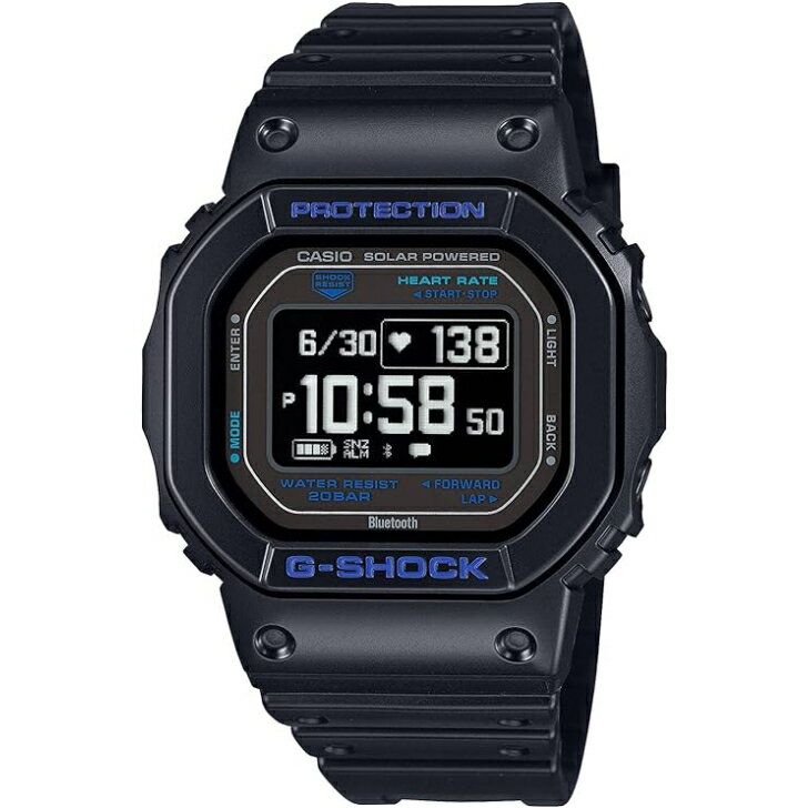 【国内正規品】CASIO G-SHOCK カシオ ジーショック 腕時計 G-Squad 心拍計 Bluetooth搭載 DW-H5600-1A2JR メンズ ブラック