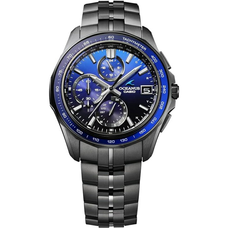 【国内正規品】CASIO OCEANUS カシオ オシアナス Manta Bluetooth搭載 電波ソーラー サファイアガラスベゼル OCW-S7000B-2AJF メンズ ブラック