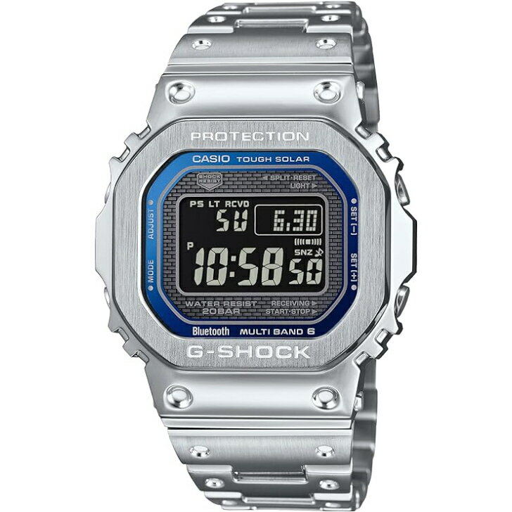 楽天OLD　POWER【国内正規品】CASIO G-SHOCK カシオ ジーショック 腕時計 Bluetooth搭載 フルメタル ソーラー GMW-B5000D-2JF メンズ シルバー