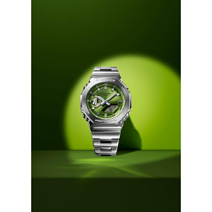 【国内正規品】CASIO G-SHOCK カシオ ジーショック腕時計 メタルベゼル・バンドモデル GM-2110D-3AJF メンズ シルバー