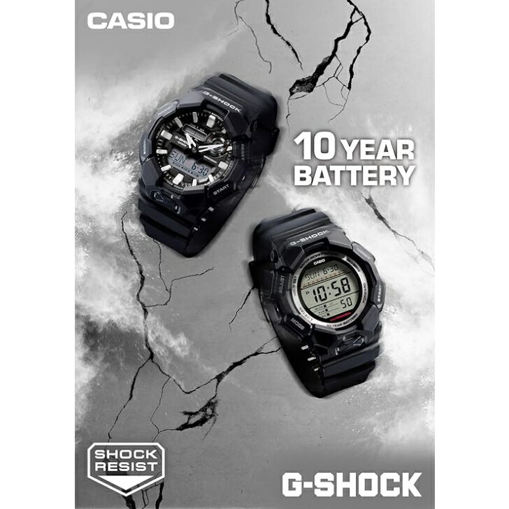 【国内正規品】CASIO G-SHOCK カシオ ジーショック ロングライフバッテリー バイオマスプラスチック採用 GD-010-1JF メンズ ブラック