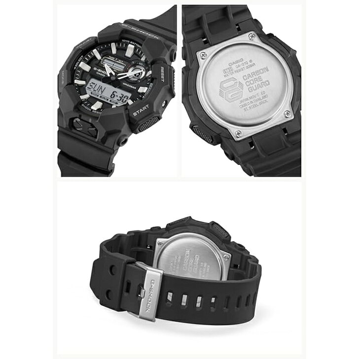 OLD POWERの【国内正規品】CASIO G-SHOCK カシオ ジーショック ロングライフバッテリー バイオマスプラスチック採用 GA-010-1AJF メンズ ブラック｜アングル2