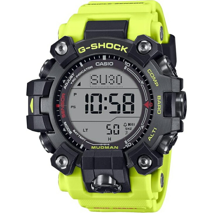 【国内正規品】CASIO G-SHOCK カシオ ジーショック MUDMAN 電波ソーラー 環境配慮素材使用 GW-9500MRY-1A9JF メンズ イエロー