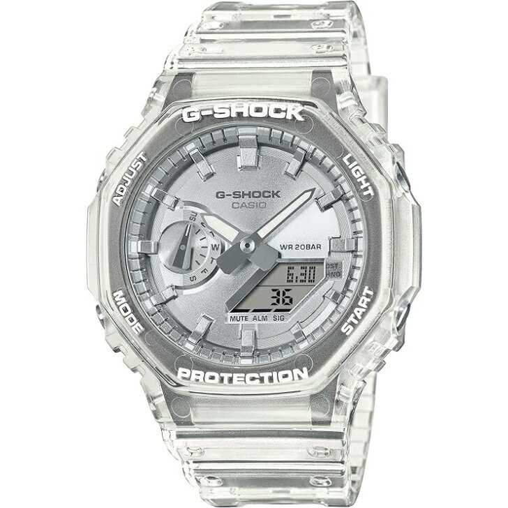 【国内正規品】CASIO G-SHOCK カシオ ジーショック BRIGHT METALLIC DIAL GA-2100BM-7A8JF メンズ クリア