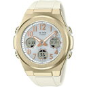 【国内正規品】CASIO Baby-G カシオ ベイビージー G-MS 電波ソーラー MSG-W610G-7AJF レディース クリーム