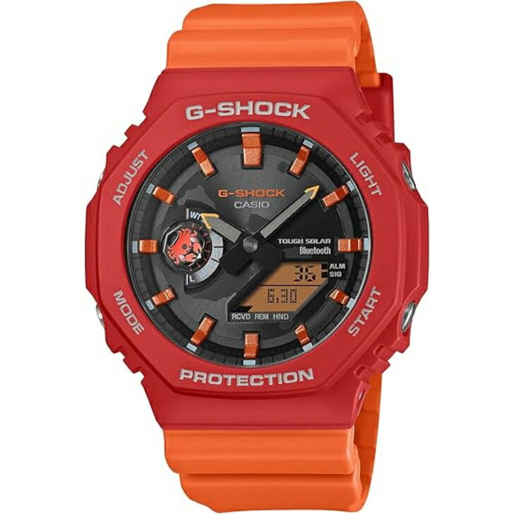 【国内正規品】CASIO G-SHOCK カシオ ジーショック Charles Darwin Foundationコラボレーションモデル Bluetooth搭載 タフソーラー 環境配慮素材採用 GA-B2100DF-4AJR レッド