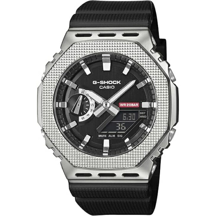 Rakuten - 【国内正規品】CASIO G-SHOCK カシオ ジーショック メタルカバード 環境配慮素材採用 GM-2100M-1AF メンズ シルバー
