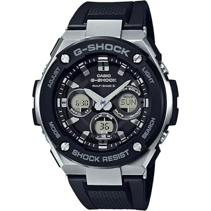 【国内正規品】【カシオ】カシオ ジーショック CASIO G-SHOCK G-STEEL ソーラー電波時計 GST-W300-1AJF メンズ 樹脂ベルト