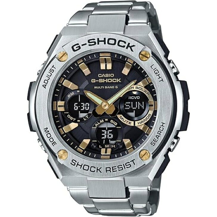 【国内正規品】【カシオ】カシオ ジーショック CASIO G-SHOCK G-STEEL GST-W110D-1A9JF タフ ソーラー電波時計 メンズ メタルバンド