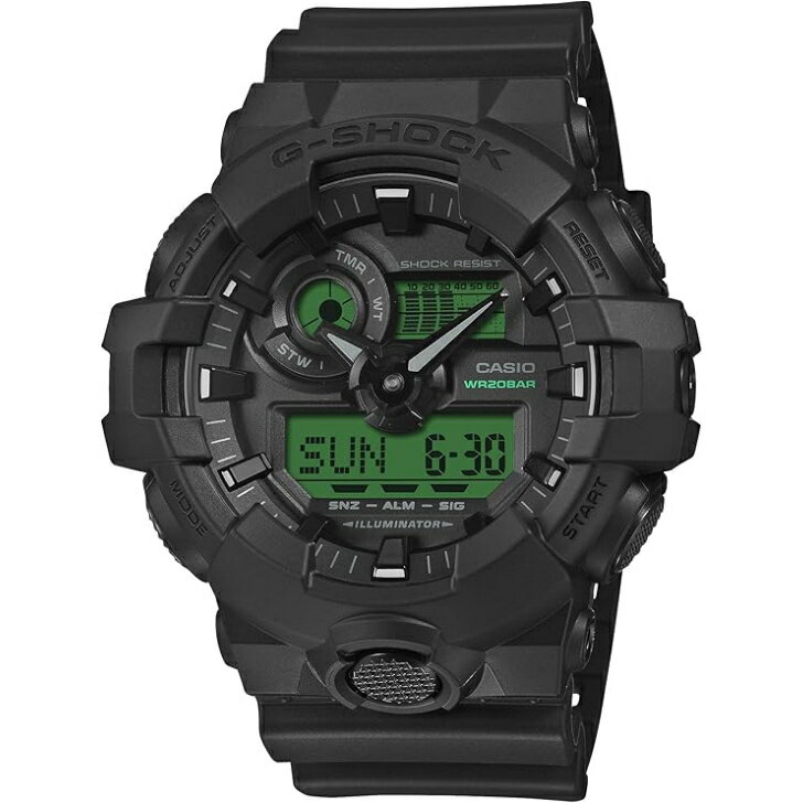 乐天商城 - 【国内正規品】CASIO G-SHOCK カシオ ジーショック GA-700BEG-1AJF メンズ ブラック