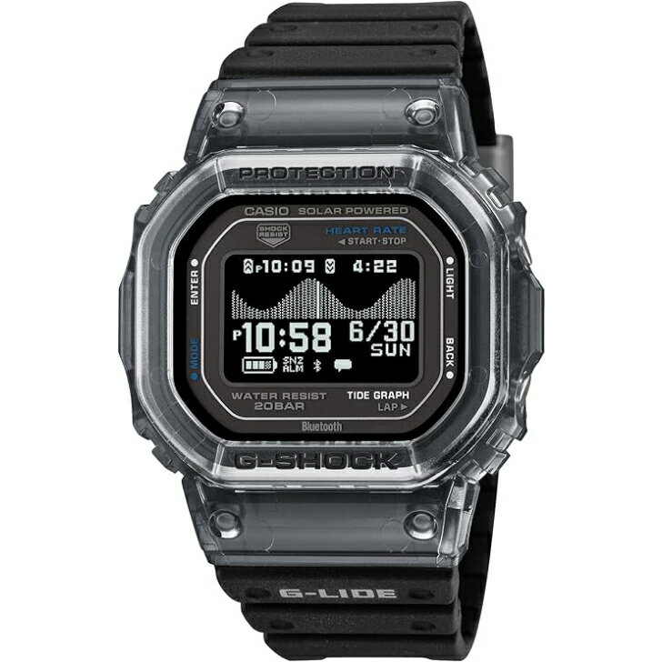 CASIO G-SHOCK カシオ ジーショック G-LIDE 心拍計測 Bluetooth搭載 環境配慮素材採用 GBX-H5600-1JR メンズ ブラック