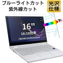 【ポイント2倍】16インチ 16:10対応 ブルーライトカットフィルム 超透明 ノートパソコン液晶保護フィルム 指紋防止 気泡防止 抗菌 PC保..