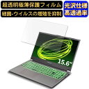 【ポイント2倍】FRONTIER FRLN711/A 15.6インチ 16:9 対応 フィルム 超透明 ノートパソコン液晶保護フィルム 指紋防止 気泡防止 抗菌 画面保護 光沢 PC保護シート