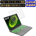 【ポイント2倍】FRONTIER FRLN711/C 15.6インチ 16:9 対応 ブルーライトカットフィルム 超透明 光沢 ノートパソコン液晶保護フィルム 指紋防止 気泡防止 抗菌 画面保護 PC保護シート
