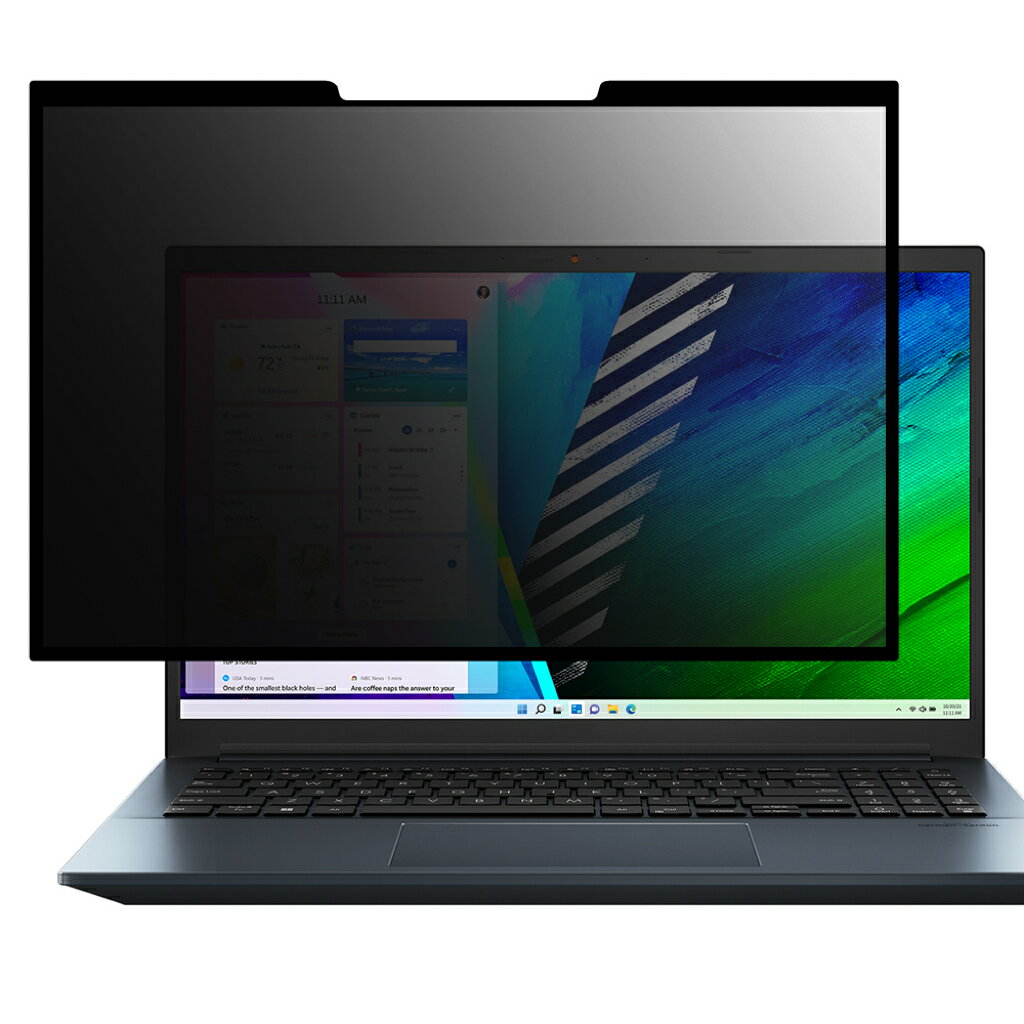 【ポイント2倍】iiyama LEVEL-15FX164-i7-RMSX-AlphaAzur 15.6インチ 16:9 対応 粘着式 覗き見防止フィルター プライバシーフィルター パソコン PC 液晶保護フィルム ブルーライトカット 反射防止 着脱簡単 保護シート 着脱式