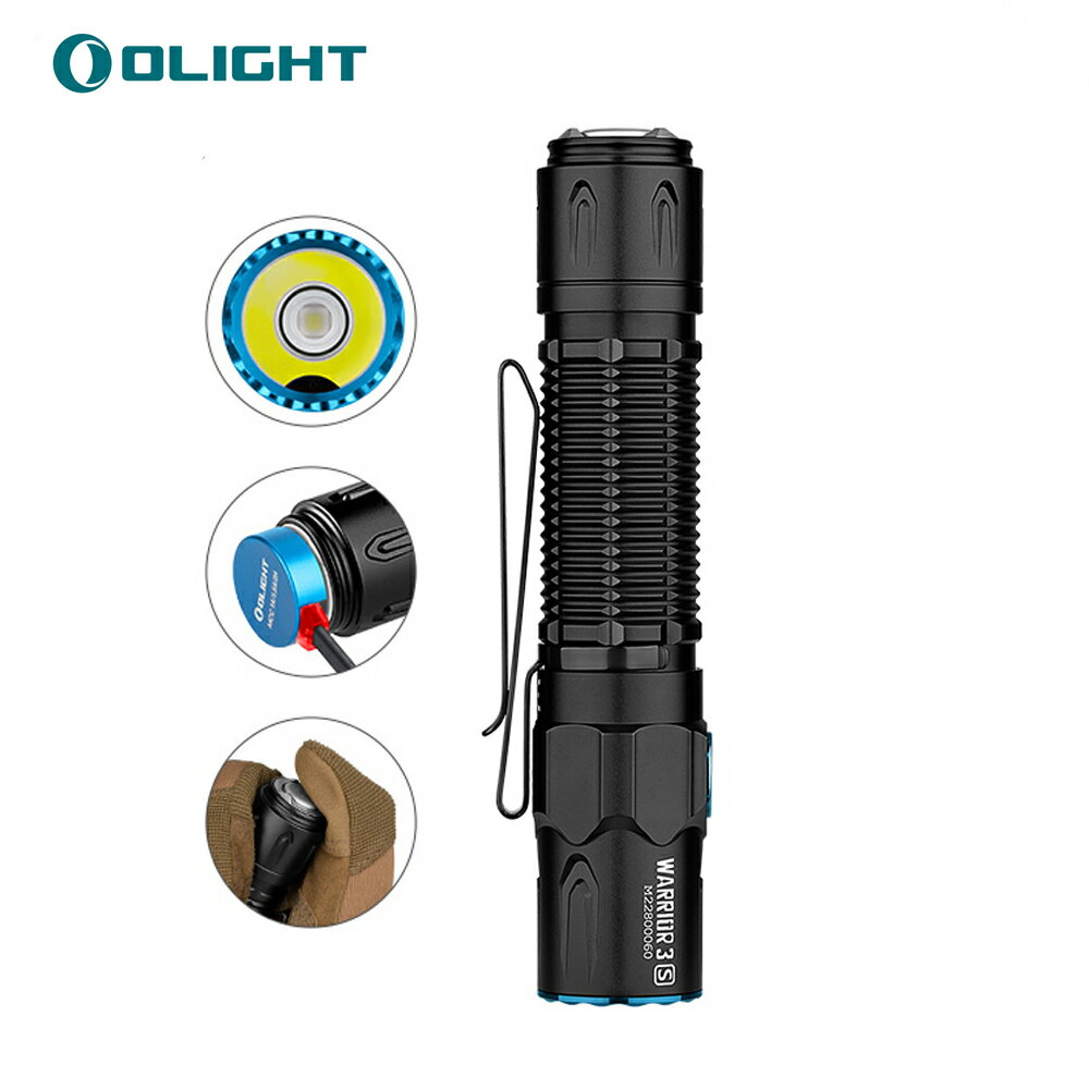 OLIGHT(饤) WARRIOR 3S  2300롼 ƥ饤 ledեå饤  Ƕ 饤 ȥɥ IPX8ɿ ż ϥǥ饤 ⵱ 5ǯݾڡפ򸫤