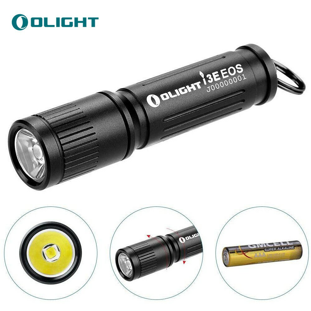 OLIGHT(オーライト) I3T2 EOS LED懐中電灯 フラッシュライト 200ルーメン ミニ 軽量 IPX8防水 テールスイッチ ハンディライト 1.5V単4電池付き 防災 停電対策 緊急用 キャンプ 散歩 5年製品保証