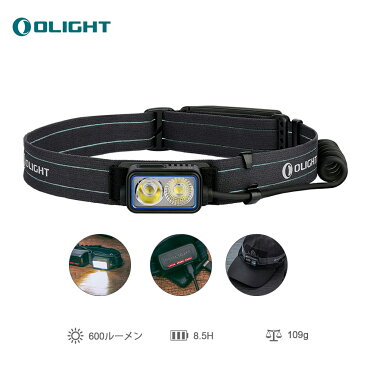 送料無料 OLIGHT(オーライト) Array 2 ヘッドライト LED充電式 600ルーメン ヘッドランプ 60°角度調整可 軽量 登山 キャンプ 夜釣り 防災 停電用 IPX4防水 SOS機能付き