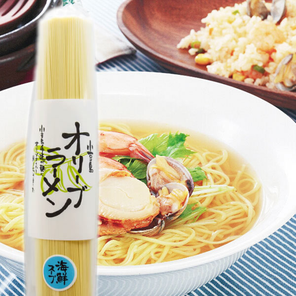 【8/10限定★3%OFFクーポン★店内全品ポイント2倍★】小豆島 オリーブラーメン 海鮮 2人前 180g【 共栄食糧 麺の里庄八 ラーメン 即席めん 即席 小豆島 オリーブオイル 庄八 】