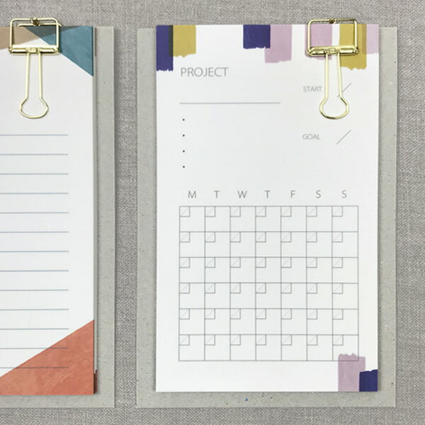 水縞 やることポスターメモ【メモ帳 かわいい おしゃれ】