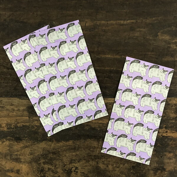 松尾ミユキ ポチ袋 L【ぽち袋 お年玉袋 長札 かわいい 猫グッズ 猫雑貨 ネコ雑貨 プレゼント 女性 グッズ おしゃれ お札サイズ 折らずに 大 鳥 柄 松尾みゆき ねこ うさぎ ウサギ 可愛い 封筒 キジトラ ギフト お盆玉袋 猫好き お小遣い袋 おこづかい袋】の商品画像 2