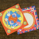 夜長堂 ミニペーパー (ラッキー印・土俵)【おしゃれ かわいい 昭和レトロ 文具 文房具 レトロ雑貨 グッズ デザインペーパー 可愛い】