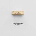 KNOOPWORKS(クノープワークス)〈MESSAGE〉Please take good care of yourselfスタンプ ご自愛ください【はんこ ハ...