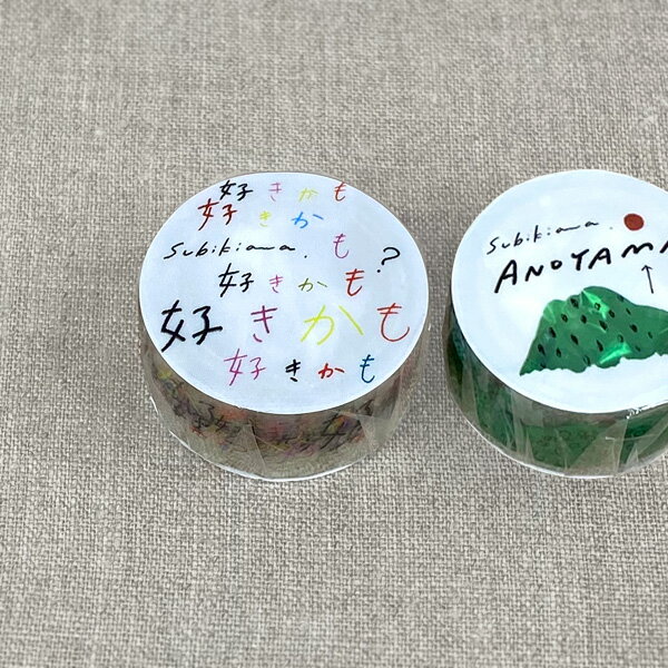Subikiawa.（スビキアワ） 透明マスキングテープ【クリアマスキングテープ 可愛い おしゃれ かわいい マステ デザイン ポイント消化 手帳 日記】のサムネイル