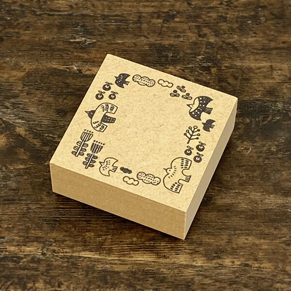 Decole（デコレ） fika フレームスタンプ【猫グッズ 猫雑貨 手帳デコ おしゃれ 雑貨 ねこ ネコ グッズ 動物 かわいい はんこ ハンコ 判子 ゴム印 プレゼント 女性 可愛い メッセージカード スケジュール帳 猫の小物 猫好き 鳥 花 ハリネズミ はりねずみ】の商品画像 2
