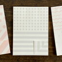 水縞 ミシン目はんぶんこメモパッド【メモ帳 雑貨 プレゼント おしゃれ かわいい 可愛い ギフト 大人】