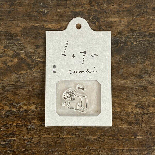 水縞 自在ハンコ コンビ マルチーズ アクリル台なし【アクリルスタンプ クリアスタンプ はんこ かわいい おしゃれ スケジュール 手帳 雑貨 判子 可愛い 犬】のサムネイル