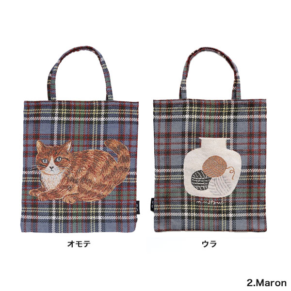 松尾ミユキ ミニバッグ D【猫グッズ 猫雑貨 ネコ雑貨 トートバッグ グッズ 柄 雑貨 プレゼント 女性 おしゃれ 松尾みゆき ねこ かわいい 可愛い ミニトートバッグ 猫の小物 猫好き】の商品画像 3