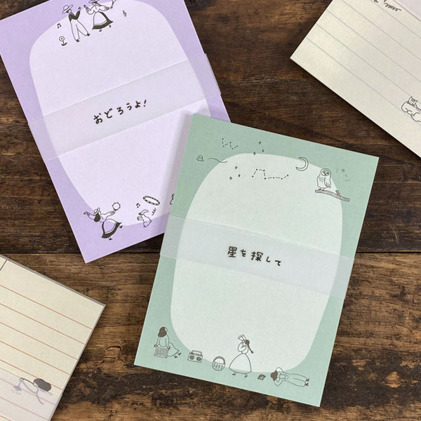 ネクタイ×水縞 メモパッド【necktie ネクタイさん メモ帳 猫グッズ 柄 ねこ 雑貨 猫雑貨 猫グッズ プレゼント 女性 猫好き おしゃれ かわいい 可愛...