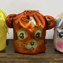 ナタリーレテ サテンドローストリングバッグ 【巾着バッグ リス ウサギ うさぎ 小物入れ 可愛い 柄 雑貨 プレゼント おしゃれ かわいい 可愛い 巾着袋 ポーチ レディース おもしろ雑貨 おもしろ グッズ プレゼント 女性 子供 誕生日 ユニーク雑貨】(4)