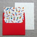 夜長堂 レターセット こけし 【大人 おしゃれ シンプル かわいい 可愛い 昭和レトロ 雑貨 文具 文房具】