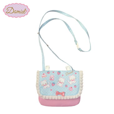 Domiel エチケットポケット キャット 安全パーツ クリップ付き ショルダーバッグにもなる! ポケットポーチ 移動ポケット