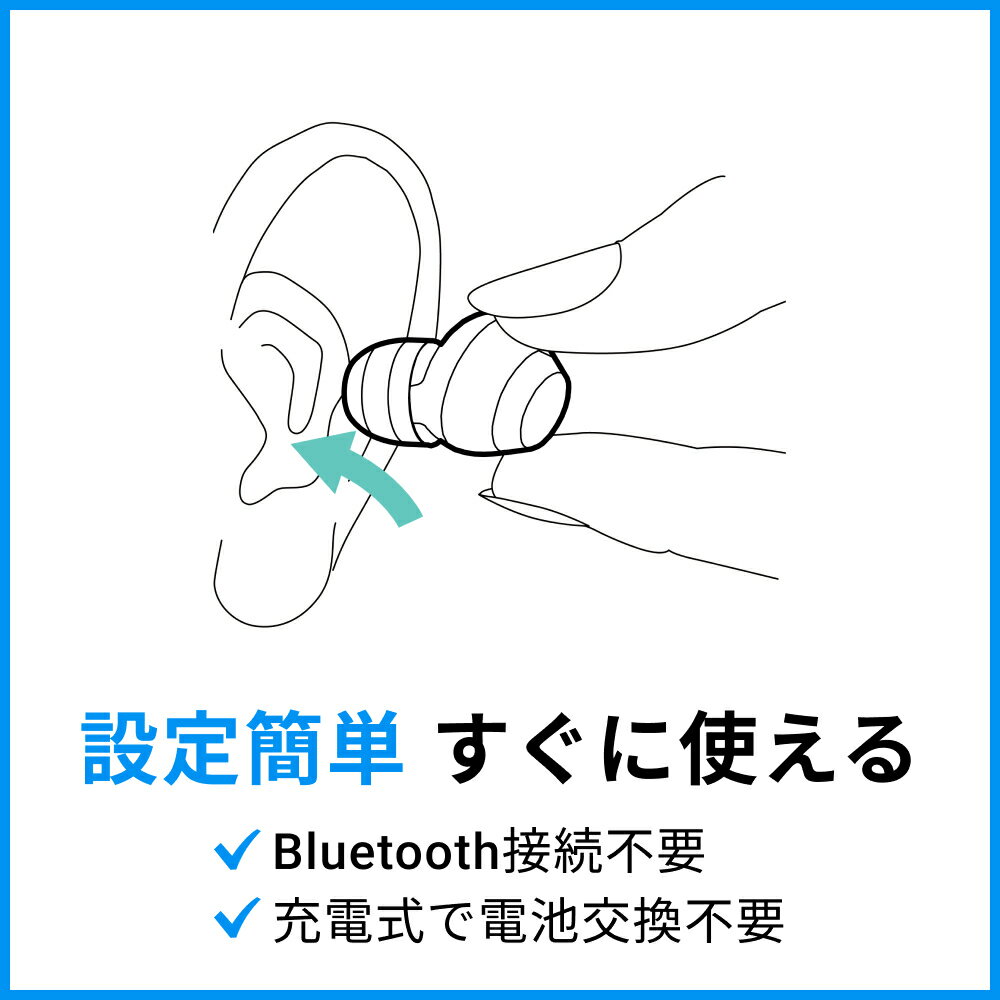 【P5倍】 ive mini (アイブミニ) 集音器 高齢者向け 簡単操作 補聴器検討中の方へ 軽量＆快適な小型集音器
