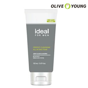 【ideal FOR MEN】アイデアルforメンズ パーフェクトクレンジングオールインワンフォーム/150ml/Ideal For Men Perfect Cleansing All In One Foam/男性用/メンズ/韓国コスメ/オリーブヤング公式 【楽天海外通販】