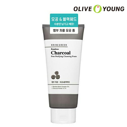 【BRING GREEN】バンブーチャコール毛穴クレンジングフォーム 300ml Bamboo Charcoal Cleansing Foam 洗顔 低刺激 竹炭 ブリングリーン 韓国コスメ オリーブヤング公式 【楽天海外通販】のサムネイル