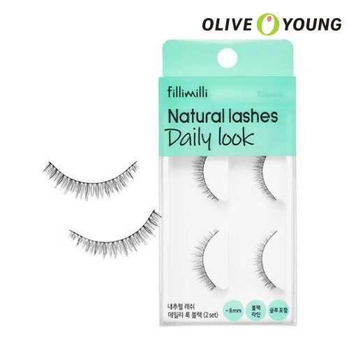 【FilliMilli】ナチュラルつけまつげデイリールックブラック 2set NATURAL LASHES DAILY LOOK つけまつげ アイメイク フィリミリ 韓国コスメ オリーブヤング公式 【楽天海外通販】