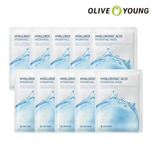 【JAYJUN】ヒアルロン酸ハイドレイティングマスク/10枚/Hyaluronic Acid Hydrating Mask/フェイスマスク シートマスク フェイスパック シートパック ハイドレイティング コラーゲン ヒアルロン酸 パック 韓国コスメ オリーブヤング公式 【楽天海外通販】のサムネイル