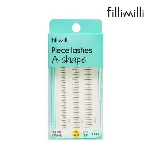 【FilliMilli】部分用つけまつげAライン 6mm 9mm 10mm/90P/PIECE LASHES A-SHAPE/まつ毛 まつげ つけま アイドルまつ…