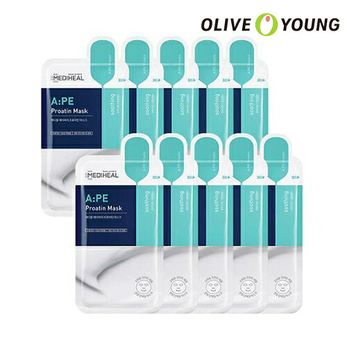 リニューアルパッケージ【MEDIHEAL】A:PE プロアチンマスク/10枚/シートマスク/パック／メディヒール/韓国コスメ/オリーブヤング公式 【楽天海外通販】のサムネイル