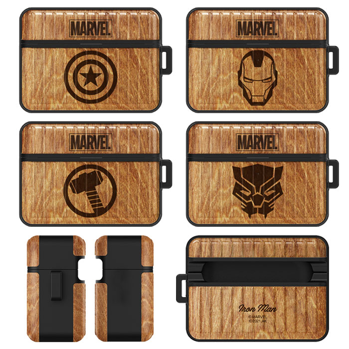 MARVEL Wood Style AirPods (Pro) Case for Armor 
