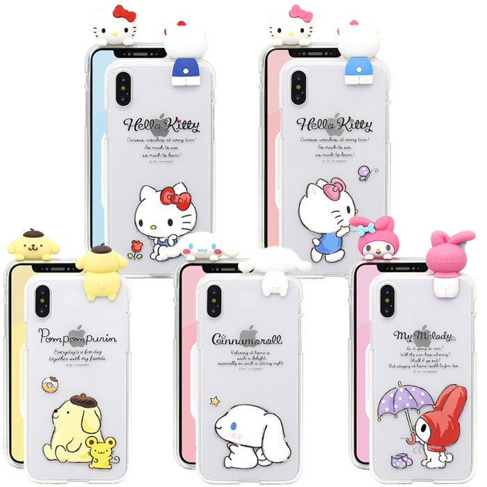 Sanrio Characters Figure Clear Jelly サンリオ キャラクターズ フィギュア 透明 ジェリー iPhone 15 Plus Pro Max 14 SE第3世代 SE3 13 mini 12 SE2 11 XS XR X 8 7 SE 6s 6 5s 5 アイフォン…