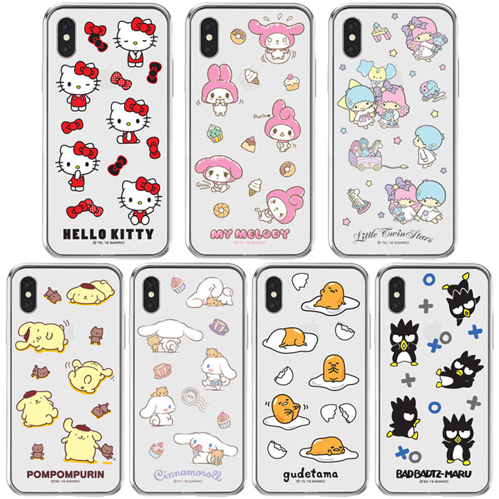 [Sanrio Characters Action Clear Jelly サンリオ アクション 透明 ジェリー] Galaxy S10 SC03L SCV41 /S10+ SC04L SC05L SCV42 /Note10+ SC01M SCV45 SMN975C /Note9 SC01L SCV40 /Note8 SC01K SCV37 ギャラクシー エス テン Plus プラス ノート ナイン エイト【】