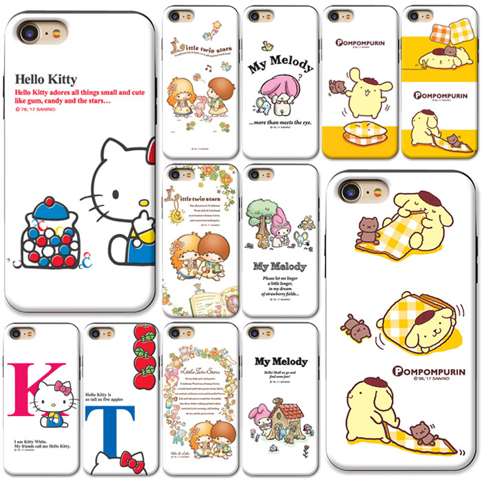 [Hello Kitty Friends Lovely Slide Card Bumper サンリオ ラブリー スライド カード バンパーケース] Galaxy S10 SC03L SCV41 /S10+ SC04L SC05L SCV42 /Note10+ SC01M SCV45 SMN975C /Note9 SC01L SCV40 /Note8 SC01K SCV37 エス テン ノート ナイン エイト【】