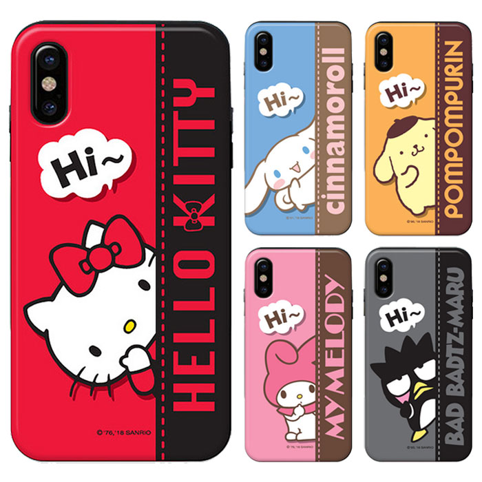 [Sanrio Characters Hi Card Slide Bumper サンリオ キャラクターズ ハイ カード スライド バンパーケース] スマホケース iPhone 11 11Pro 11ProMax Pro Max ProMax アイフォン アイホン プロ マックス kitty【】